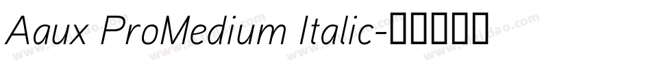 Aaux ProMedium Italic字体转换